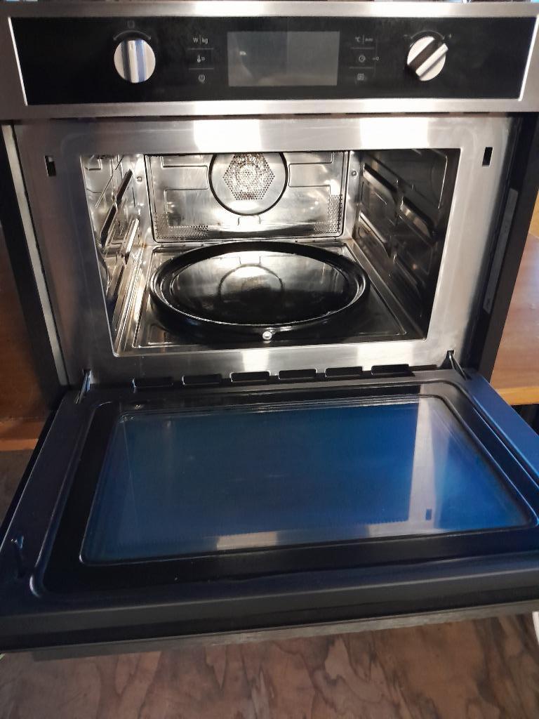 NETTE ETNA CM344RVS COMBI MAGNETRON/OVEN TE KOOP, Witgoed en Apparatuur, Combimagnetron, Gebruikt, 60 cm of meer, Ophalen of Verzenden