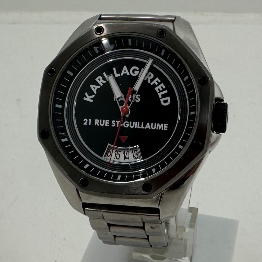 Karl Lagerfeld Paris 21 Rue St Guillaume horloge | Met garan, Overige merken, Staal, Gebruikt, Staal