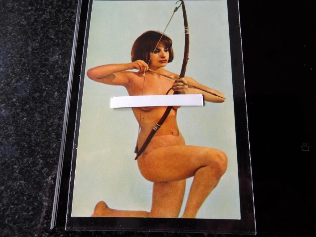 Oude Pinup Pin-up naakt bloot vintage foto kaart 12, Verzenden