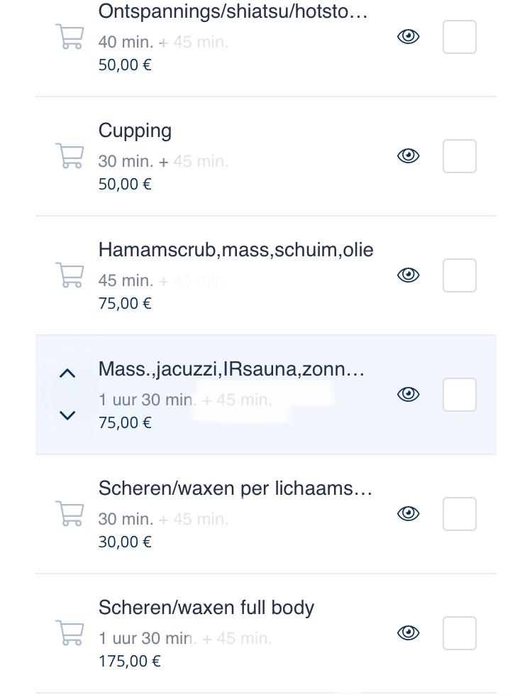Massage, hamam, ontharen en Wellness, Ontspanningsmassage