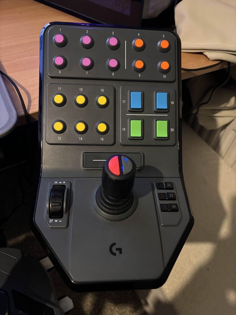 Logitech G Saitek Farming Sidepanel Button Box, Computers en Software, Joysticks, Ophalen of Verzenden, Zo goed als nieuw, Logitech