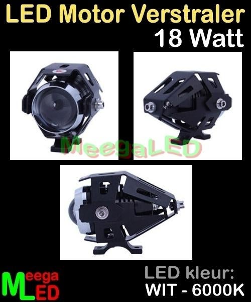 UITVERKOOP - LED Motor Verstraler 18 Watt CREE LED - 2 stuks, Ophalen of Verzenden