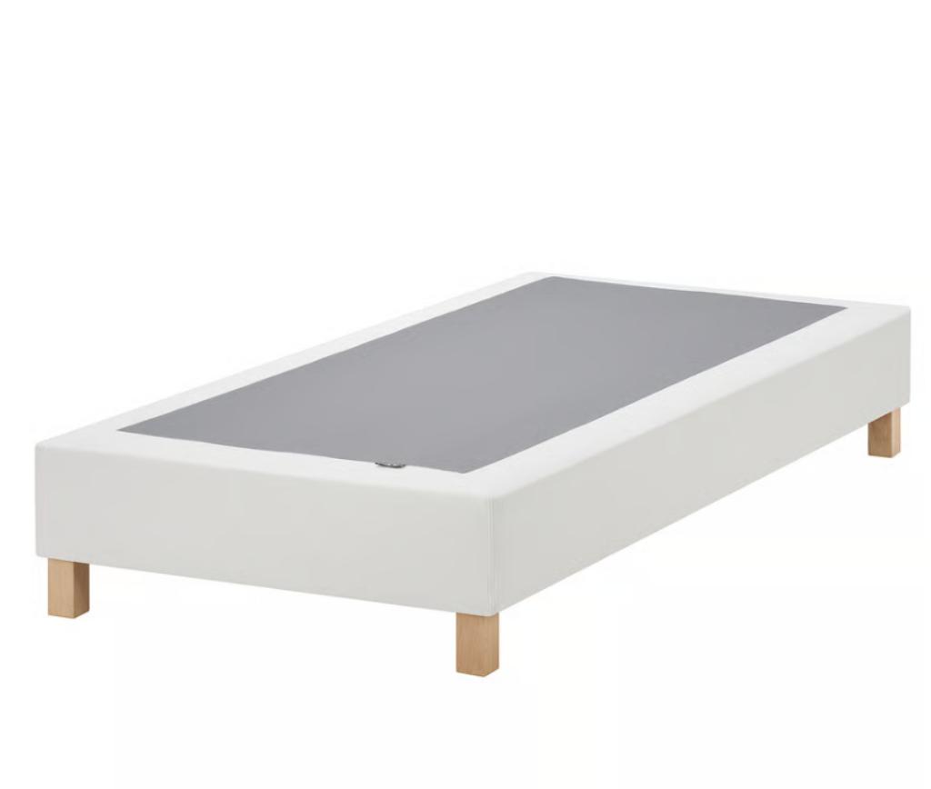 2x Ikea Lattenmatrasbodem LYNGÖR/ESPEVÄR incl VADSÖ matras, Wit, Tweepersoons, Ophalen of Verzenden, Zo goed als nieuw