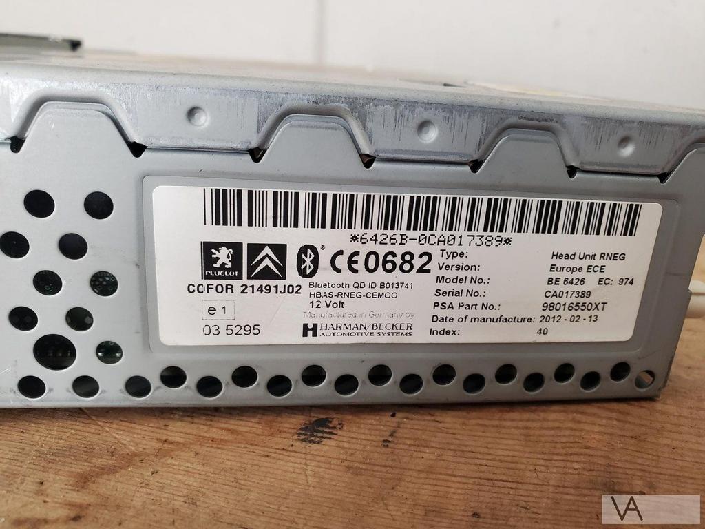 Citroen C3 DS3 Peugeot 3008 5008 radio RNEG navigatie €100, Gebruikt, -, -, Ophalen of Verzenden