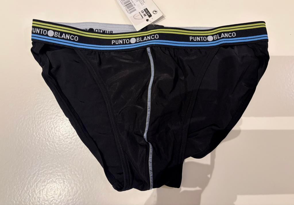 Punto Blanco Polyamide Slip Tanga, Verzenden, Zwart, Slip