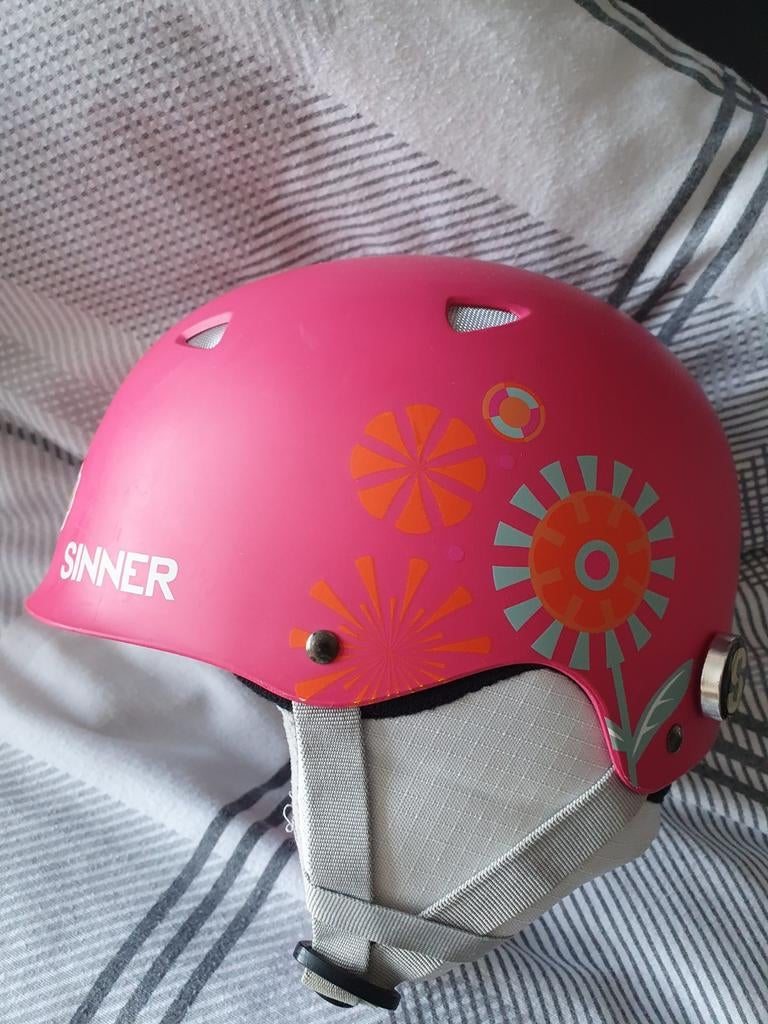 Ski helm Sinner 53 - 54cm rose, Overige merken, Gebruikt, Overige typen, Ophalen of Verzenden