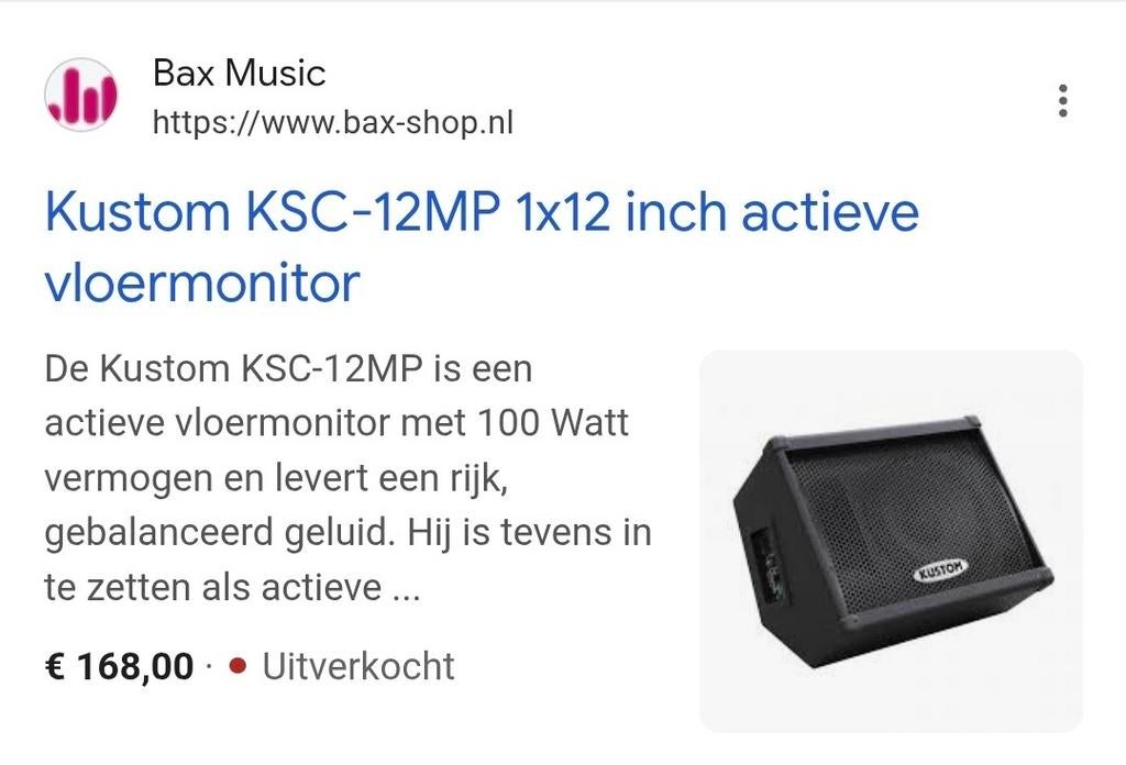 Actieve Monitor / Versterker - Perfect voor Muzikanten!, Audio, Tv en Foto, Luidsprekers, Gebruikt, Overige typen, 60 tot 120 watt