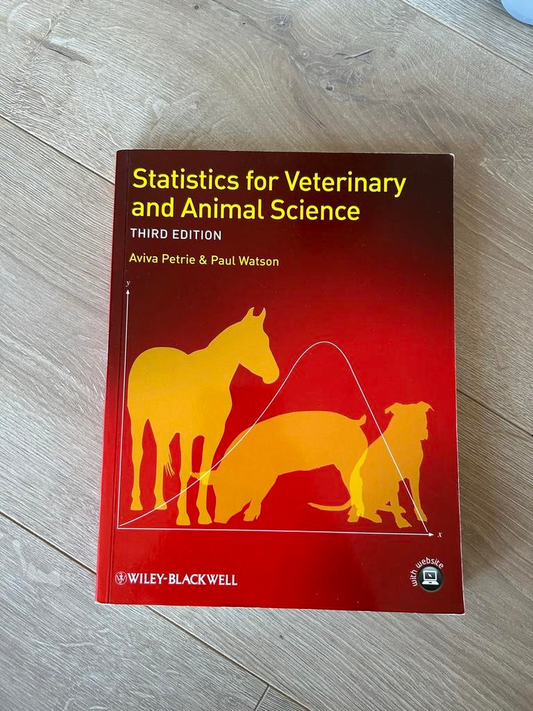 Statistiek voor Diergeneeskunde - Aviva Petrie & Paul Watson, Boeken, Studieboeken en Cursussen, Ophalen, Beta, Gelezen, HBO