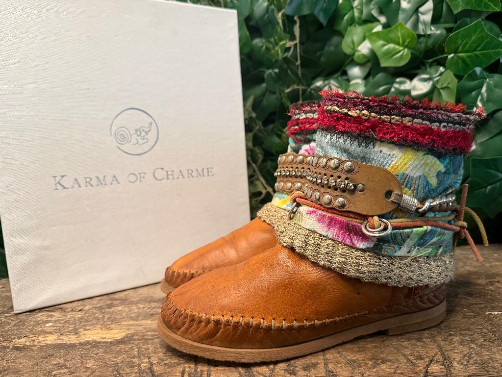 Bijna Nieuwe ibiza festival laarsjes Karma of Charme maat 38