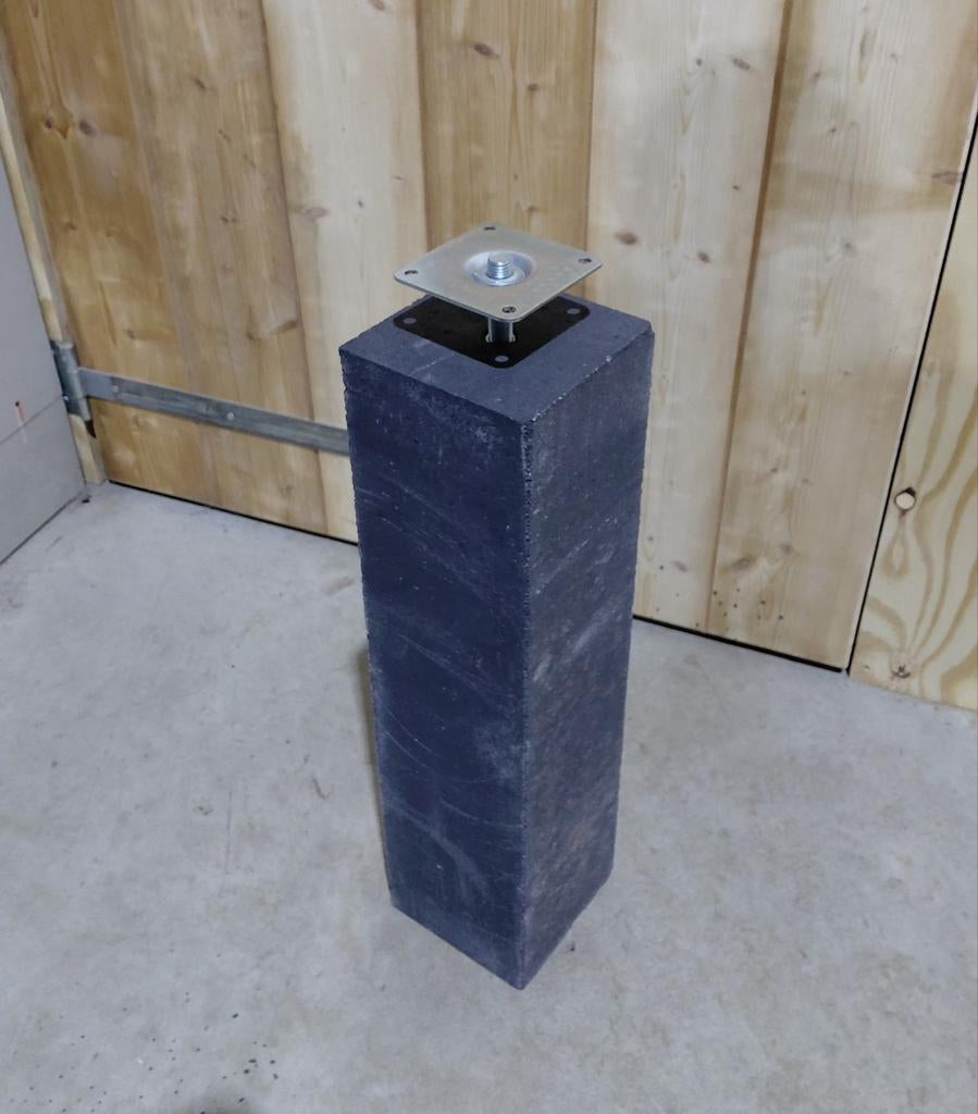 Betonpoer. Betonpoeren. Antraciet. Nieuw. Incl stelplaat., Ophalen, Nieuw, Minder dan 100 cm, Minder dan 25 cm
