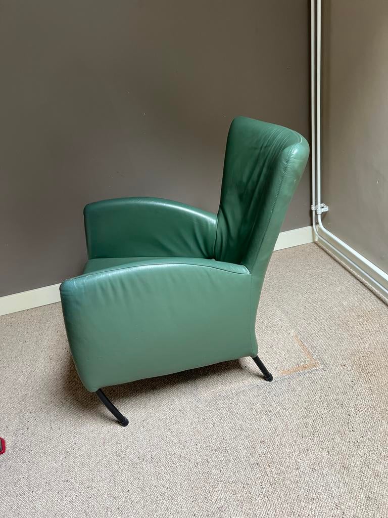 Montis Windy fauteuil in goede staat, Huis en Inrichting, Fauteuils, Ophalen, Zo goed als nieuw, Leer
