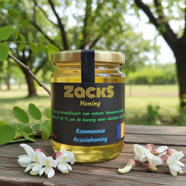 Acasia honing 350 g netto bij ZackS kwaliteit, Ophalen of Verzenden