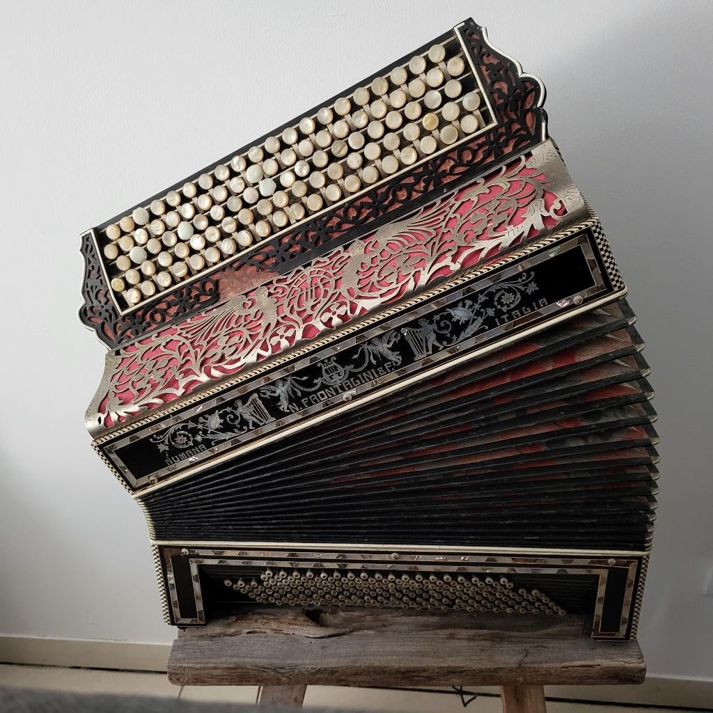 Frontalini zelfspelende accordeon met ingebouwde MP3 speler, Muziek en Instrumenten, Accordeons, Ophalen of Verzenden, Gebruikt