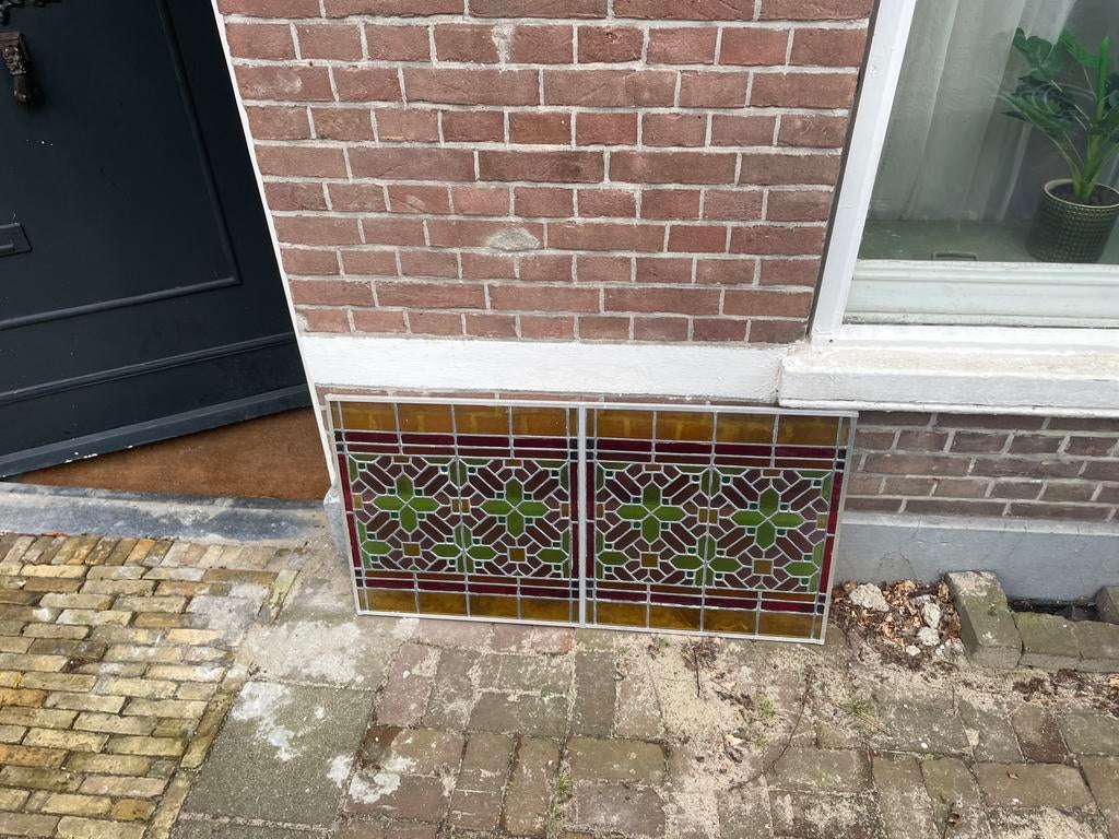 Glas in lood, Doe-het-zelf en Verbouw, Glas en Ramen, Ophalen, Zo goed als nieuw, Minder dan 80 cm, Glas in lood