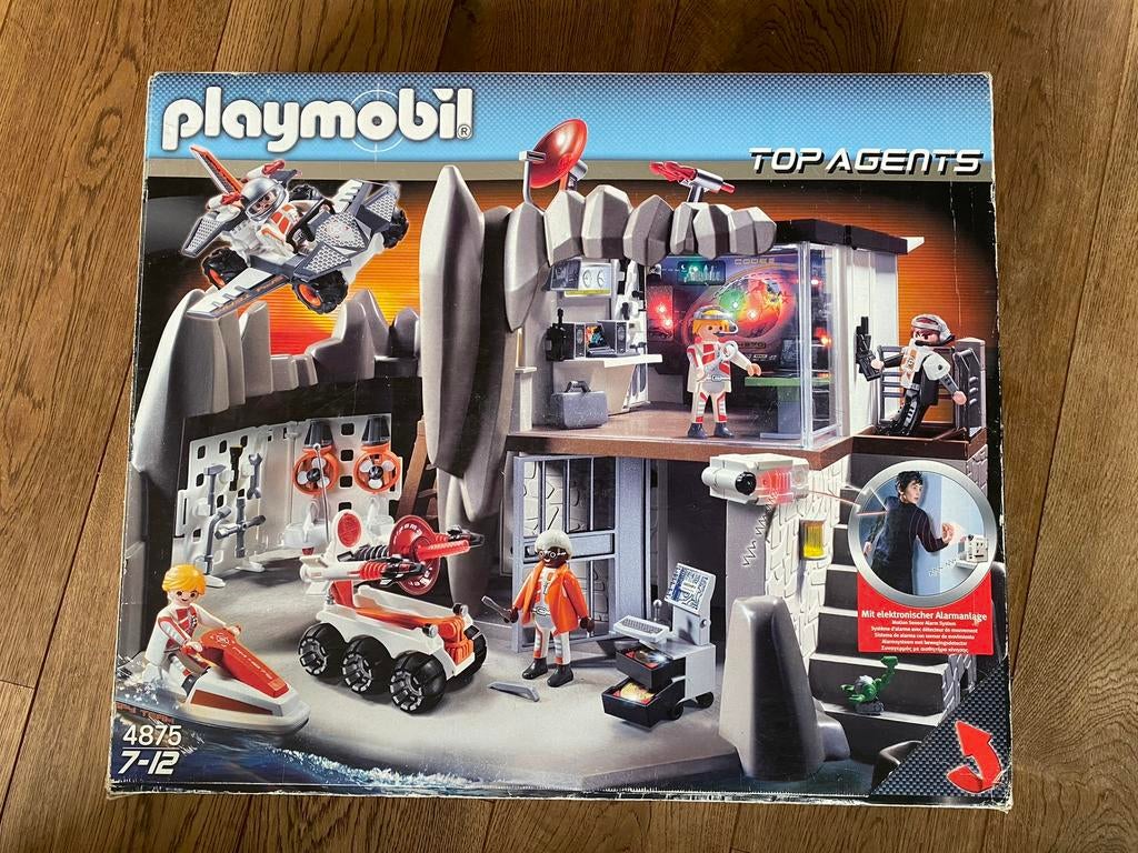 Playmobil top agents 4875 hoofdkwartier, Ophalen of Verzenden, Gebruikt, Complete set