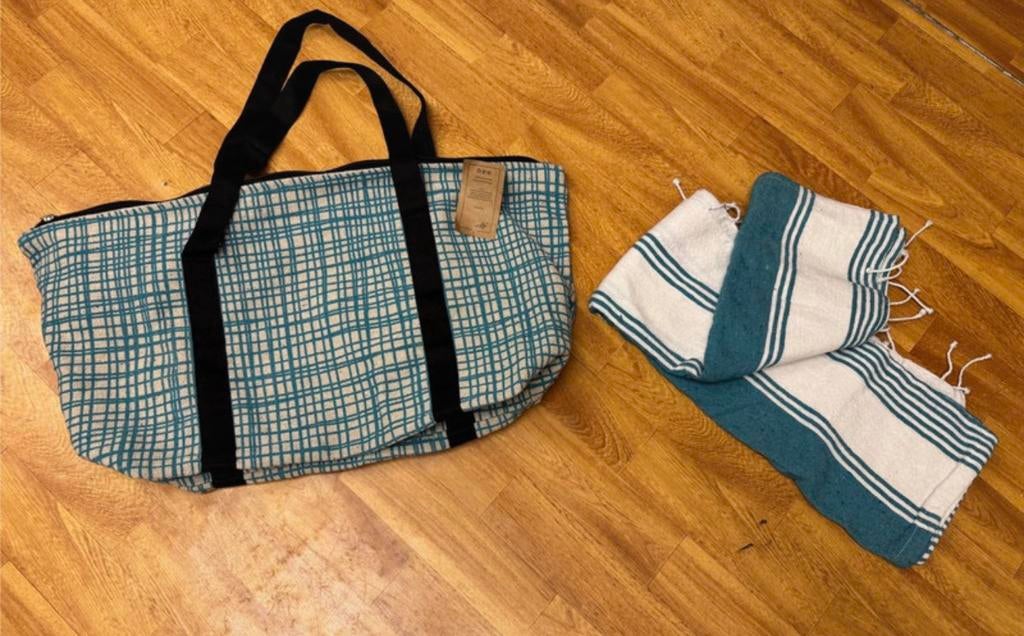 Picknick tas met kleed Nieuw, Ophalen of Verzenden, Zo goed als nieuw, 30 cm of meer