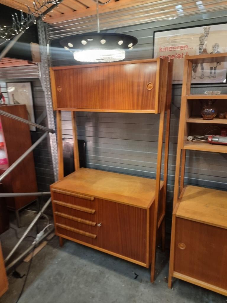 Vintage wandmeubel jaren 60 70 monti 300, Huis en Inrichting, Kasten | Wandmeubels, Ophalen, ,, ,, ,