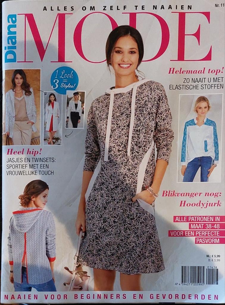 Diana Mode nr 114 Alle patronen in maat 38-48, Hobby en Vrije tijd, Kledingpatronen, Ophalen of Verzenden, Vrouw, Overige merken