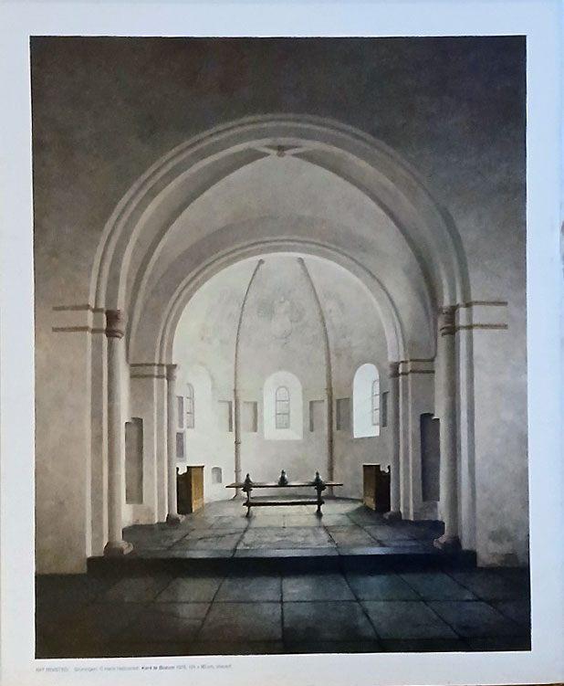 Henk Helmantel, poster van kerk in Bozum, Rechthoekig Staand, Verzenden, Nieuw, A1 t/m A3