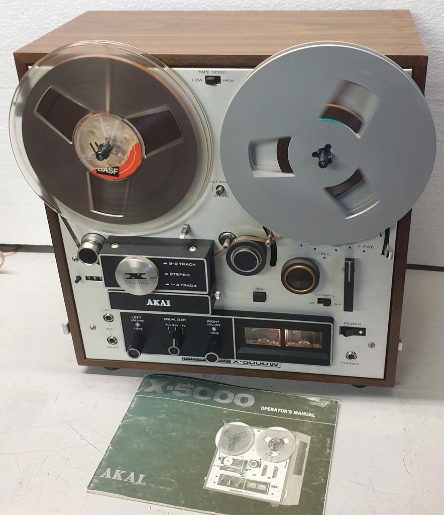 Akai bandrecorder x-5000w, Audio, Tv en Foto, Bandrecorders, Ophalen of Verzenden, Bandrecorder, Met banden