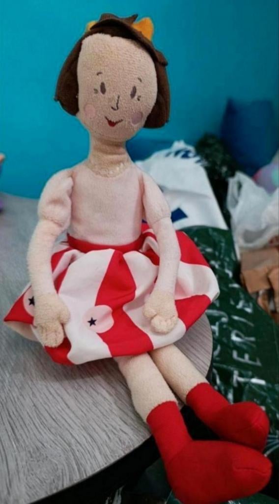 Prinses popje van de Ikea stoffen pop prinsesje kroon, Ophalen of Verzenden, Zo goed als nieuw