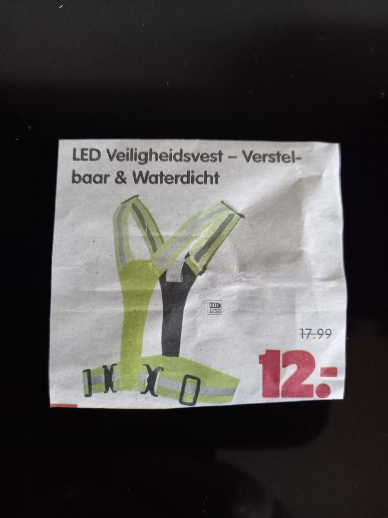 Led Veiligheidsvest-Verstelbaar & Waterdicht, Ophalen of Verzenden, Nieuw, Overige typen, Overige merken