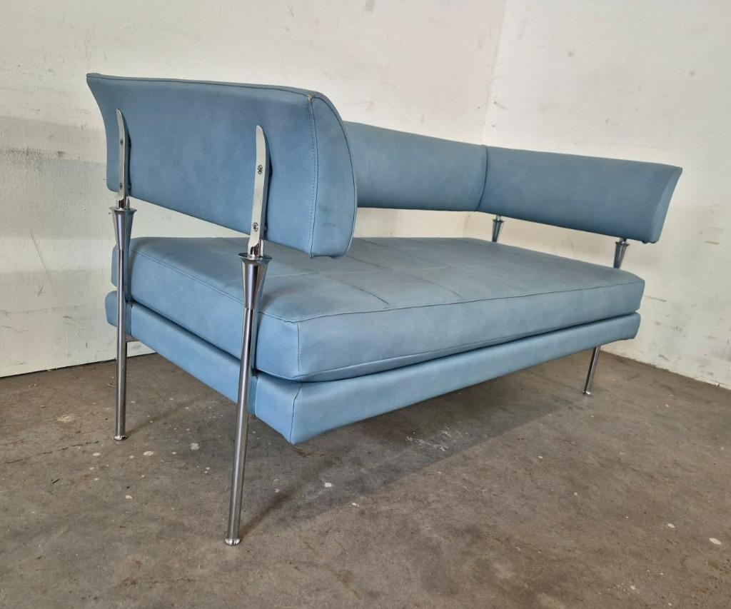 Poltrona Frau 2 zits design bank, Ophalen, Poltrona, 75 tot 100 cm, 200 tot 250 cm