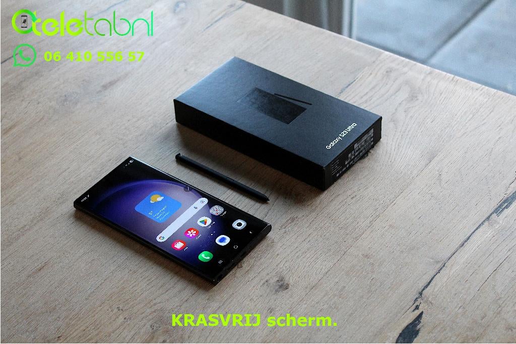 Samsung Galaxy S23 Ultra - 256GB - Dual Sim - Zwart, Samsung, Zwart, Touchscreen, Ophalen of Verzenden