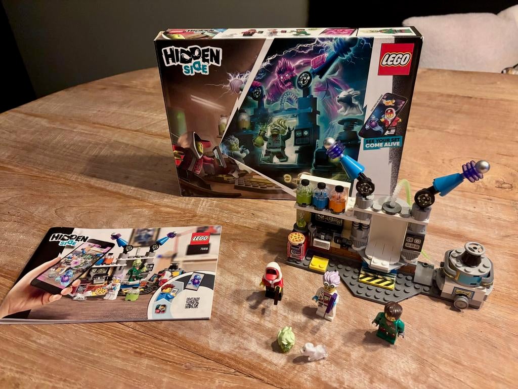 Lego Hidden Side 70418 het Spooklab, Ophalen of Verzenden, Zo goed als nieuw, Complete set, Lego