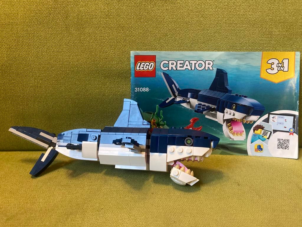 Lego creator 31088 Haai (let op: alleen de haai!), Ophalen of Verzenden, Lego