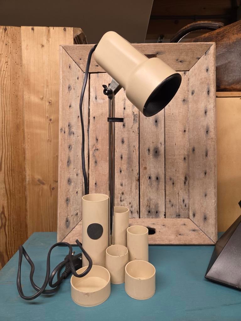 Vintage Space Age Vrieland lamp met pennenbak, Ophalen, Huis en Inrichting