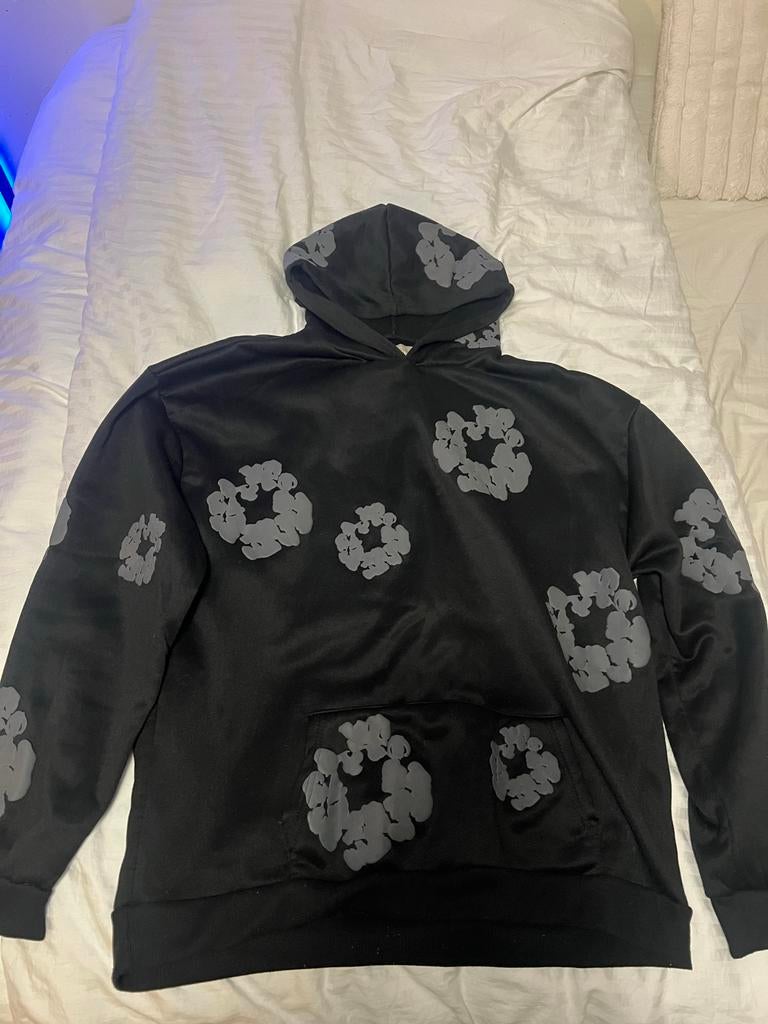 Denim tears trainingspak zwart grijs maat Xl valt als L, Ophalen of Verzenden, Zo goed als nieuw, Maat 52/54 (L)