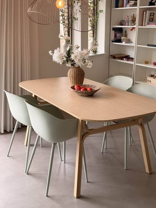IKEA VOXLÖV eettafel bamboe 180x90 – Japandi design, Huis en Inrichting, Tafels | Eettafels, Ophalen, 50 tot 100 cm, Zo goed als nieuw