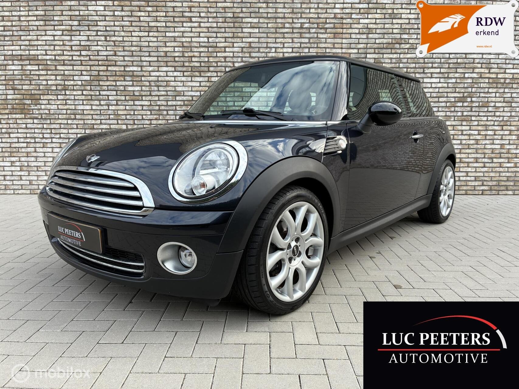 Mini 3-Deurs 1.4 One/1EIG/AIRCO/UNIEK/29571KM!/APK-3-9-2027!, Auto's, Voorwielaandrijving, Stof, Gebruikt, Zwart