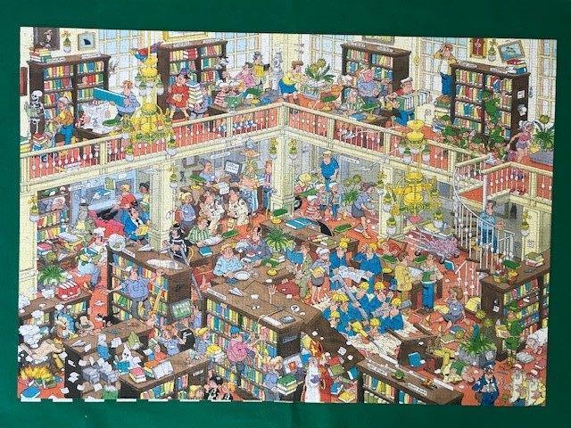 Jan van Haasteren - De Bibliotheek (2000 stukjes, kompleet), Hobby en Vrije tijd, Denksport en Puzzels, Ophalen of Verzenden, Meer dan 1500 stukjes
