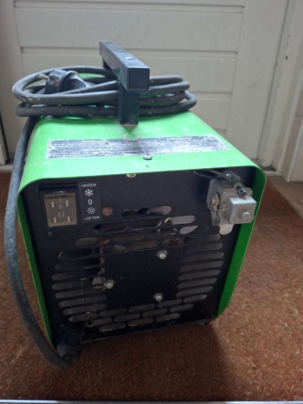 Elektrische kachel - Werkplaatskachel, Ophalen
