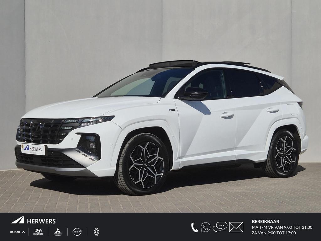Hyundai Tucson 1.6 T-GDI PHEV N Line Sky 4WD / Dealer onderh, Auto's, Hyundai, Automaat, 1350 kg, 14 kWh, Gebruikt