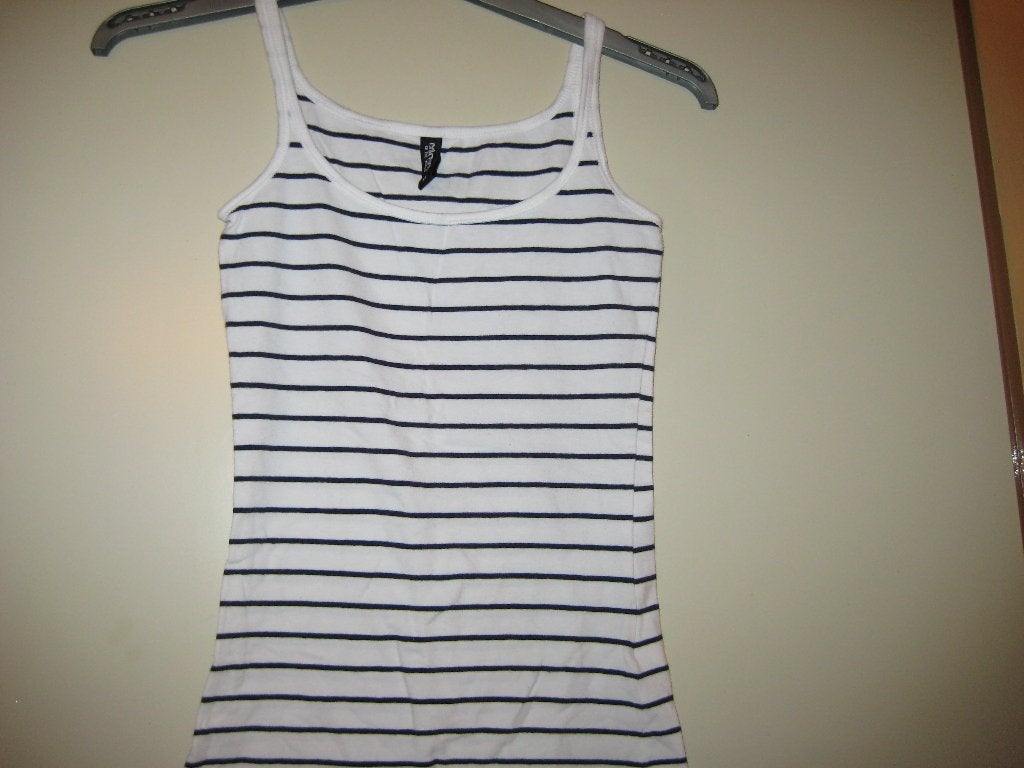 WIt top met strepen, XS, Colours of the World, Kleding | Dames, Tops, Wit, Ophalen of Verzenden, Zo goed als nieuw, Zonder mouw
