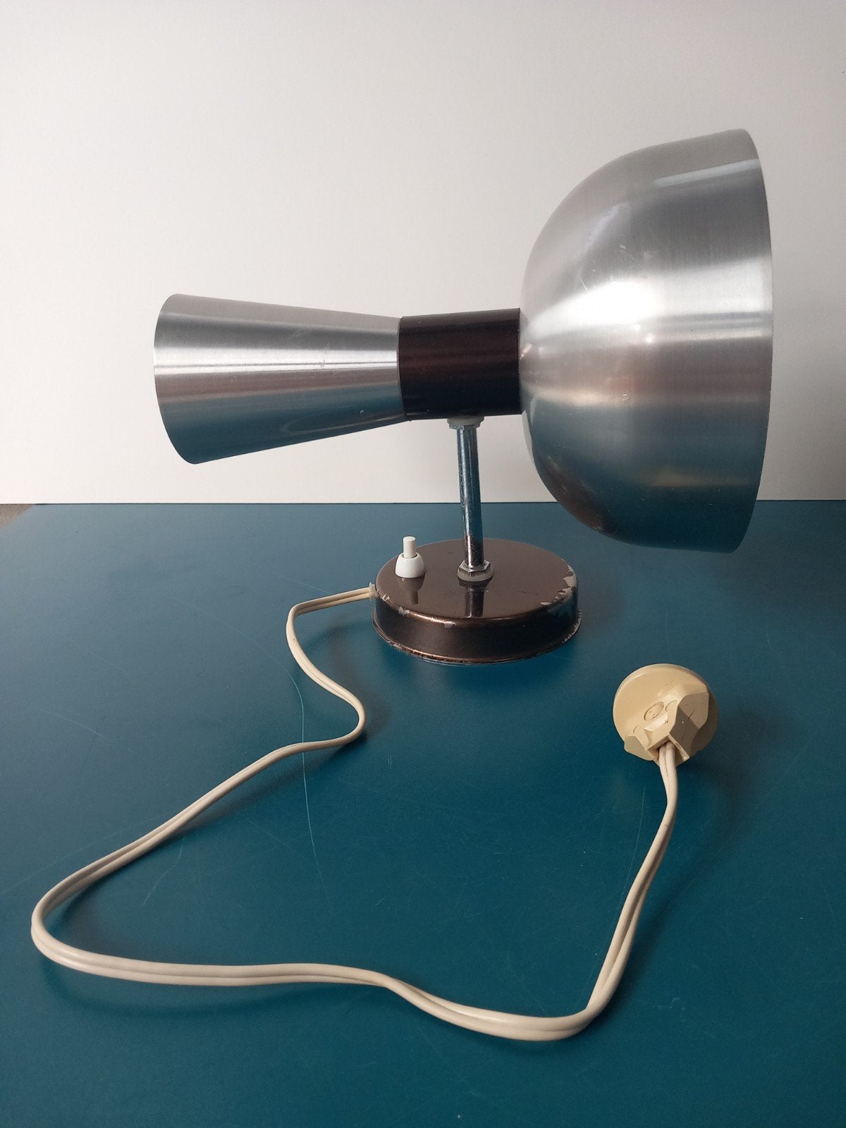 Herda diabolo wandlamp, vintage space age aluminium, Huis en Inrichting, Lampen | Wandlampen, Ophalen of Verzenden