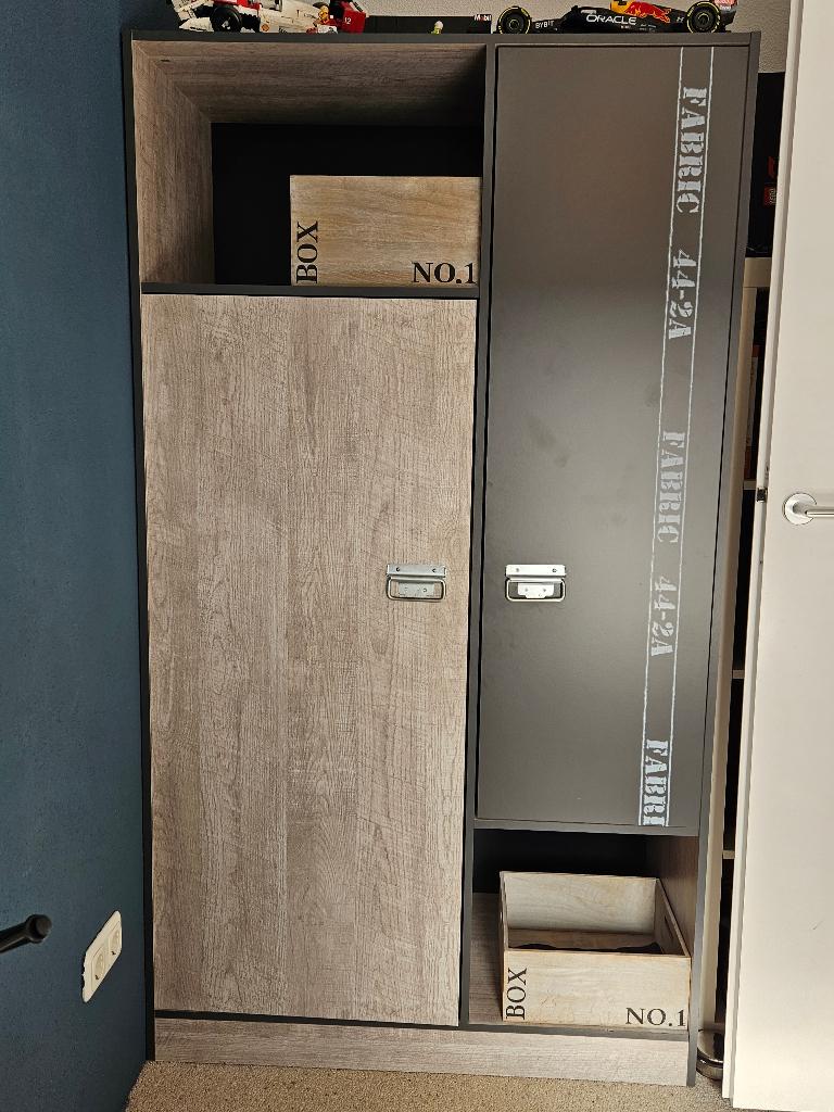 Slaapkamer tiener, Huis en Inrichting, Slaapkamer | Bedden, Ophalen, Gebruikt, 90 cm, Eenpersoons