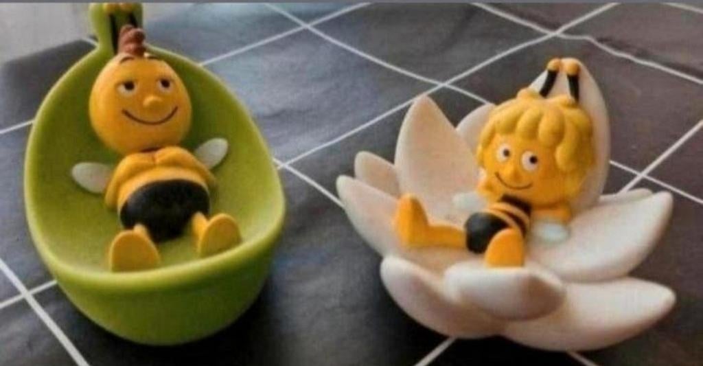 Twee Badspeeltjes Maja en Willie de Bij, Verzamelen, Ophalen of Verzenden, Suske en Wiske, Zo goed als nieuw, Gebruiksvoorwerp