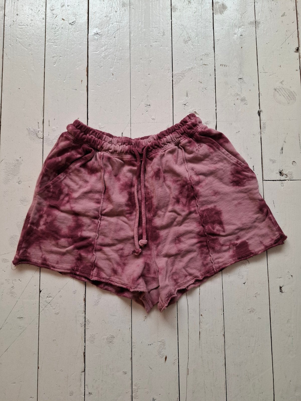 Pull&Bear tie-dye short roze - Maat XS, Kort, Roze, Maat 34 (XS) of kleiner, Gedragen