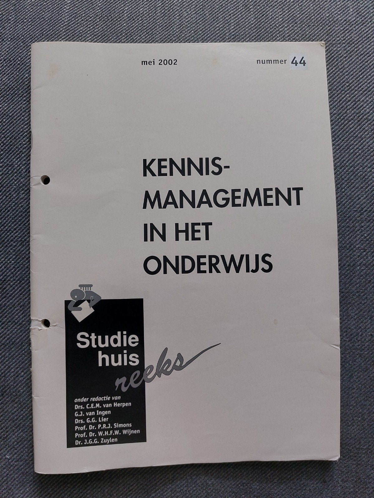 Kennismanagement in het Onderwijs - Studiehuis Reeks, Ophalen of Verzenden, Gamma, Gelezen, Overige niveaus