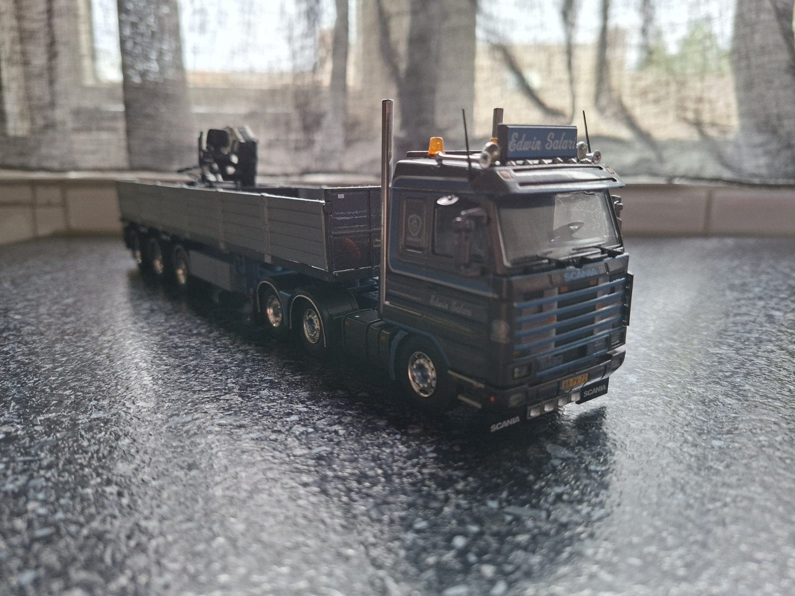 Tekno Scania 143 streamline Edwin Salari, Hobby en Vrije tijd, Modelauto's | 1:50, Ophalen of Verzenden, Nieuw, Bus of Vrachtwagen
