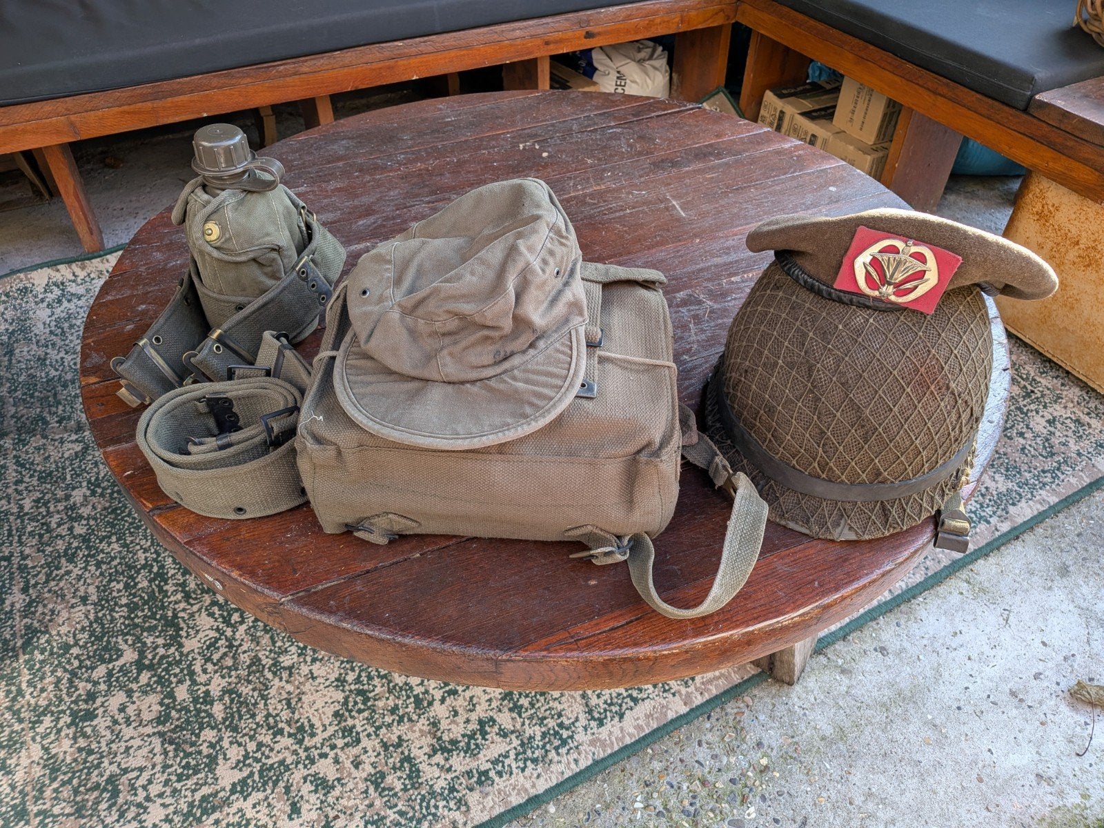 Complete set uitrusting Koninklijke Landmacht (Koude Oorlog), Ophalen, Landmacht