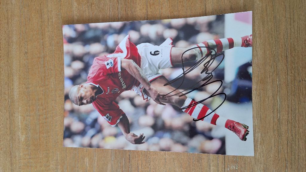 Foto 20x25 cm met handtekening; Marcus Bent # Charlton, Ophalen of Verzenden, Nieuw, Buitenlandse clubs, Overige typen