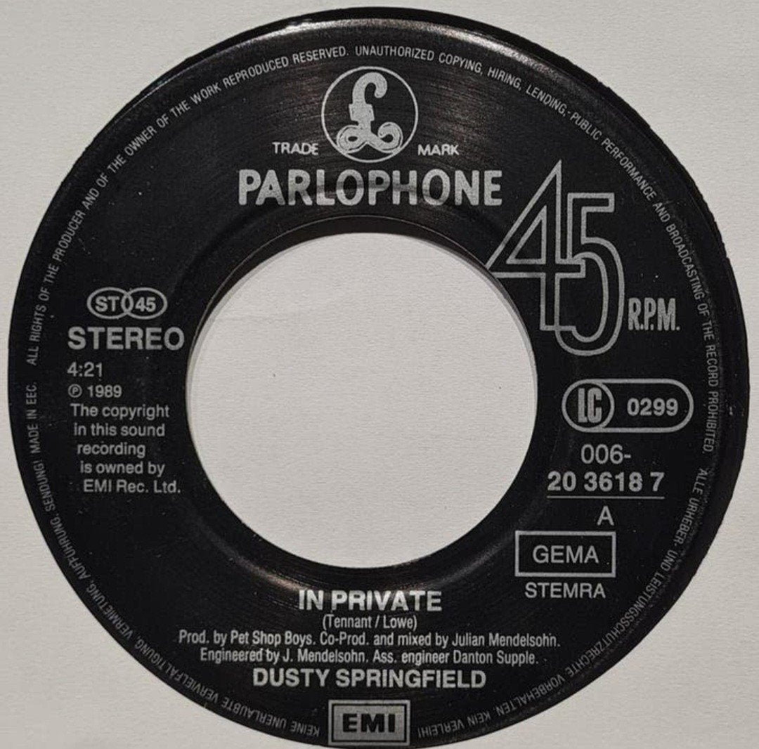 DUSTY SPRINGFIELD  - IN PRIVATE, Ophalen of Verzenden, Gebruikt, Pop