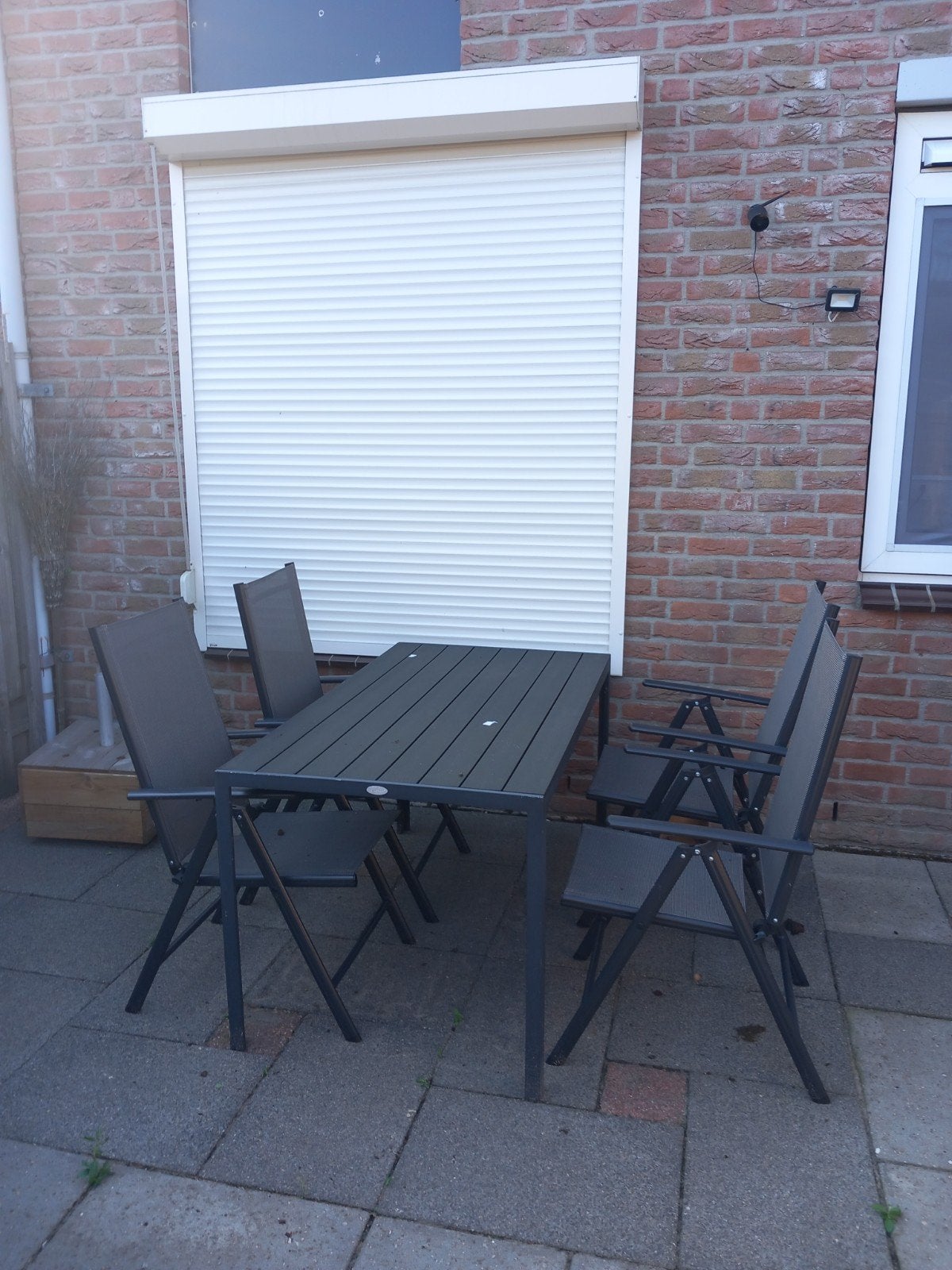 Tuinset, Ophalen, 4 zitplaatsen, Gebruikt, Aluminium