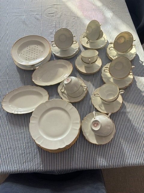 Antiek Limoges ontbijt/lunch servies, Ophalen