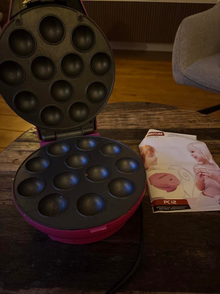 Inventum Babycakes Popcake Maker PC12 - Roze, Ophalen of Verzenden, Gebruikt